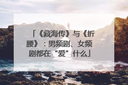 《藏海传》与《折腰》：男频剧、女频剧都在“爱”什么