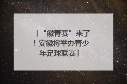 “徽青赛”来了！安徽将举办青少年足球联赛