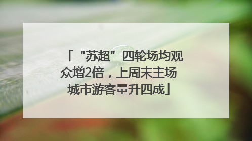 “苏超”四轮场均观众增2倍，上周末主场城市游客量升四成