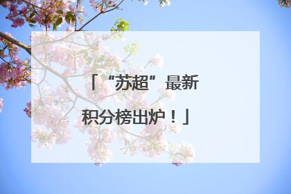 “苏超”最新积分榜出炉！