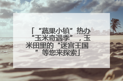 “蔬果小镇”热办“玉米奇遇季”，玉米田里的“迷宫王国”等您来探索