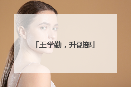 王学勤，升副部