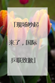 现场吵起来了，国际乒联致歉