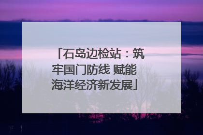 石岛边检站：筑牢国门防线 赋能海洋经济新发展