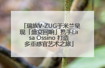 瑞族V-ZUG于米兰呈现「盛宴回响」携手Elisa Ossino 打造多重感官艺术之旅