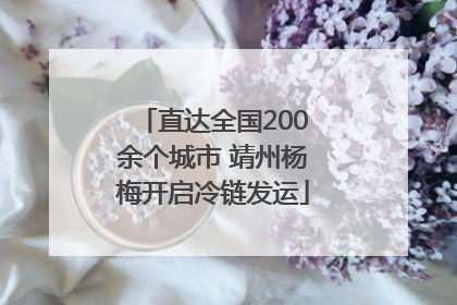 直达全国200余个城市 靖州杨梅开启冷链发运