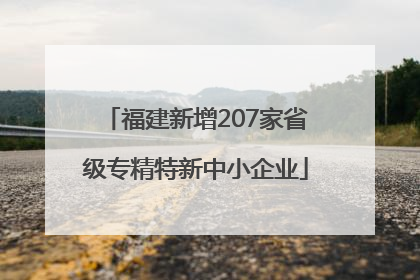 福建新增207家省级专精特新中小企业