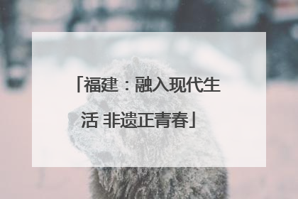 福建：融入现代生活 非遗正青春