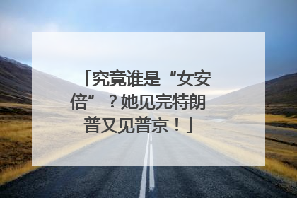 究竟谁是“女安倍”？她见完特朗普又见普京！