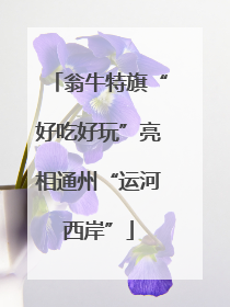 翁牛特旗“好吃好玩”亮相通州“运河西岸”
