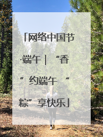 网络中国节·端午｜“香”约端午 “粽”享快乐
