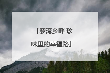 罗湾乡畔 珍味里的幸福路