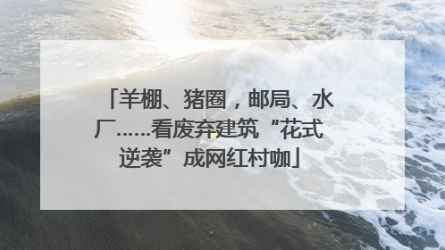羊棚、猪圈，邮局、水厂……看废弃建筑“花式逆袭”成网红村咖