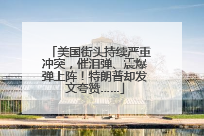 美国街头持续严重冲突，催泪弹、震爆弹上阵！特朗普却发文夸赞……