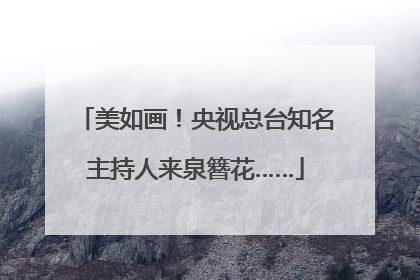美如画！央视总台知名主持人来泉簪花……