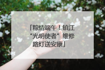 粽情端午！镇江“光明使者”维修路灯送安康