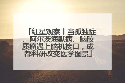 红星观察丨当孤独症、阿尔茨海默病、脑胶质瘤遇上脑机接口，成都科研改变医学图景