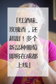 红酒味、玫瑰香，还超甜！多个新品种葡萄即将在成都上线
