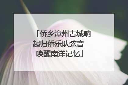 侨乡漳州古城响起归侨乐队弦音 唤醒南洋记忆