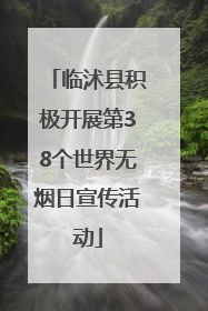 临沭县积极开展第38个世界无烟日宣传活动