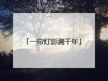 一帘灯影溯千年
