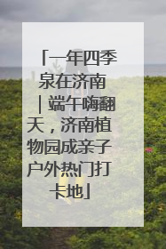 一年四季 泉在济南｜端午嗨翻天，济南植物园成亲子户外热门打卡地