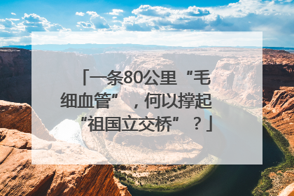 一条80公里“毛细血管”，何以撑起“祖国立交桥”？