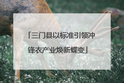 三门县以标准引领冲锋衣产业焕新蝶变