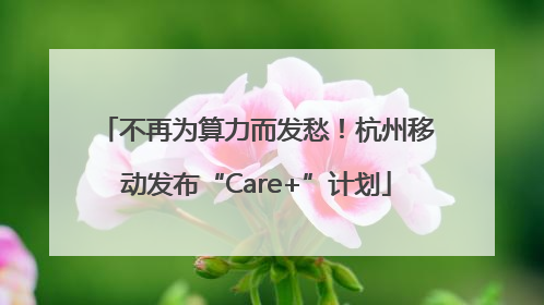 不再为算力而发愁！杭州移动发布“Care+”计划