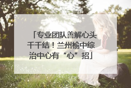 专业团队善解心头千千结！兰州榆中综治中心有“心”招