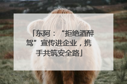 东阿：“拒绝酒醉驾”宣传进企业，携手共筑安全路