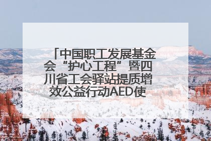 中国职工发展基金会“护心工程”暨四川省工会驿站提质增效公益行动AED使用培训在达州举行