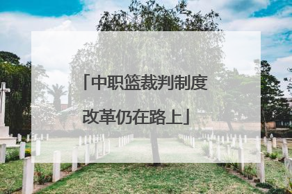 中职篮裁判制度改革仍在路上