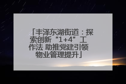 丰泽东湖街道：探索创新“1+4”工作法 助推党建引领物业管理提升