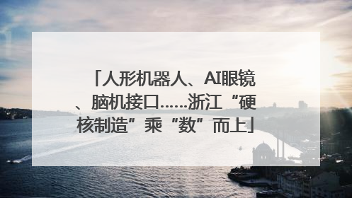 人形机器人、AI眼镜、脑机接口……浙江“硬核制造”乘“数”而上