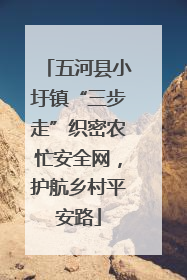 五河县小圩镇“三步走”织密农忙安全网，护航乡村平安路