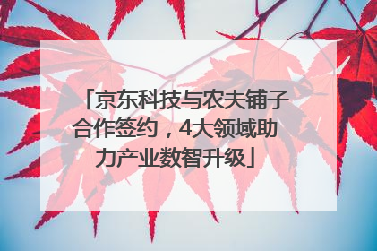 京东科技与农夫铺子合作签约，4大领域助力产业数智升级