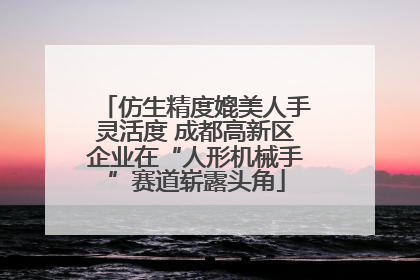 仿生精度媲美人手灵活度 成都高新区企业在“人形机械手”赛道崭露头角