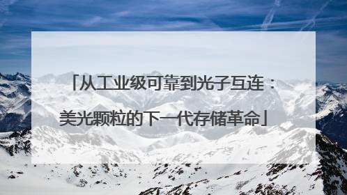 从工业级可靠到光子互连：美光颗粒的下一代存储革命