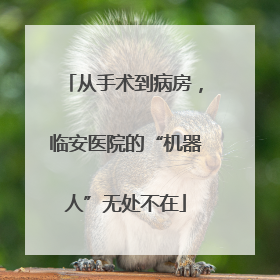 从手术到病房，临安医院的“机器人”无处不在