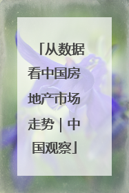 从数据看中国房地产市场走势｜中国观察