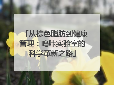 从棕色脂肪到健康管理：呜咔实验室的科学革新之路