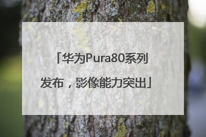 华为Pura80系列发布，影像能力突出
