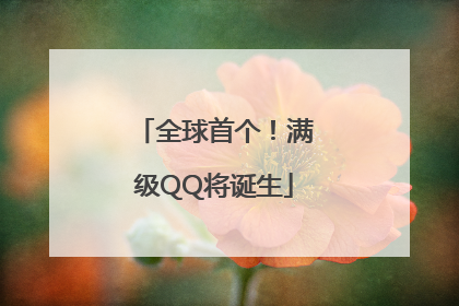 全球首个！满级QQ将诞生