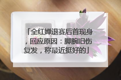 全红婵退赛后首现身，回应原因：脚腕旧伤复发，称最近挺好的