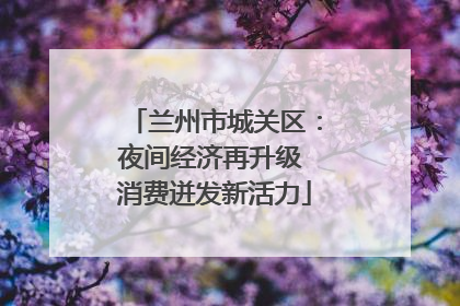 兰州市城关区：夜间经济再升级 消费迸发新活力