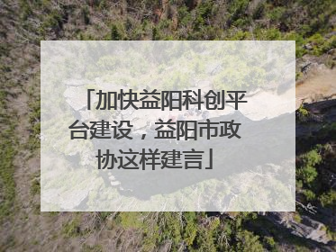 加快益阳科创平台建设，益阳市政协这样建言