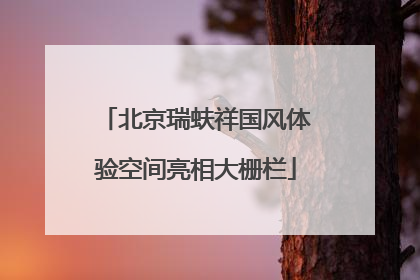 北京瑞蚨祥国风体验空间亮相大栅栏