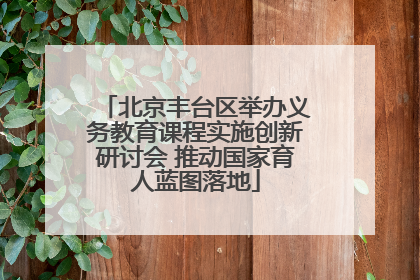北京丰台区举办义务教育课程实施创新研讨会 推动国家育人蓝图落地