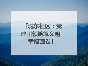 城东社区：党建引领绘就文明幸福画卷